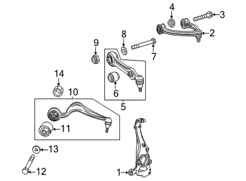 2024 Mercedes-Benz C63 AMG S E Performance Front Suspension Components
