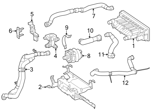 2025 Mercedes-Benz EQS 450 SUV Heater Unit Diagram