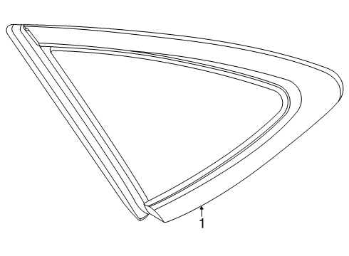 2025 Mercedes-Benz GLC63 AMG S E Performance Glass & Hardware - Quarter Panel