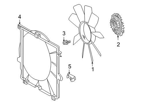 2005 Mercedes-Benz G500 Cooling Fan Diagram