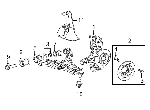 2024 Mercedes-Benz Sprinter 2500 Front Suspension Components