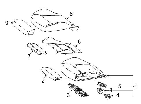 2021 Mercedes-Benz E53 AMG Seat Heater Diagram for 238-906-43-00