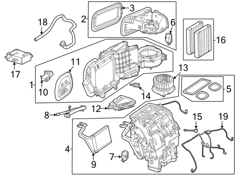 2025 Mercedes-Benz EQE 350+ A/C Evaporator & Heater Components
