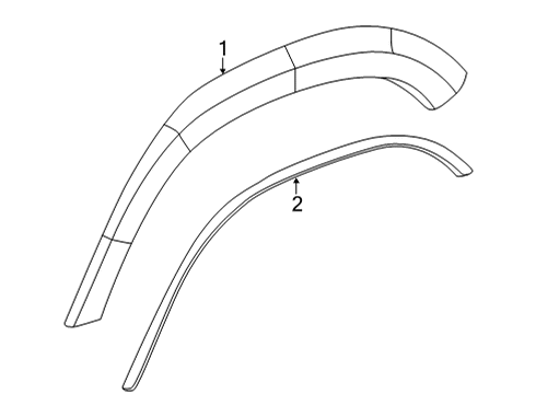 2014 Mercedes-Benz GL550 Exterior Trim - Quarter Panel