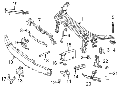 2015 Mercedes-Benz C300 Radiator Support