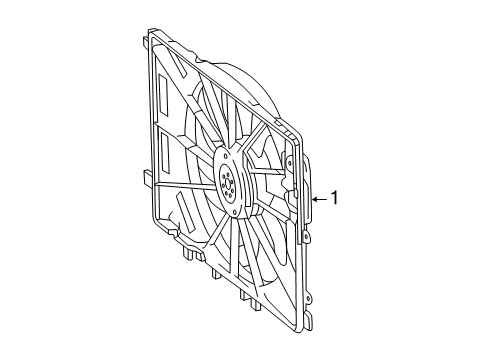 2015 Mercedes-Benz GLA45 AMG Cooling Fan Diagram 2