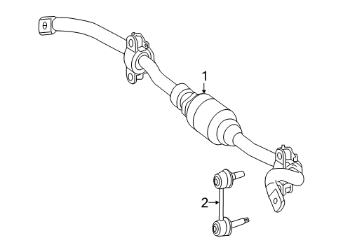 2017 Mercedes-Benz GLE43 AMG Stabilizer Bar & Components Diagram 6