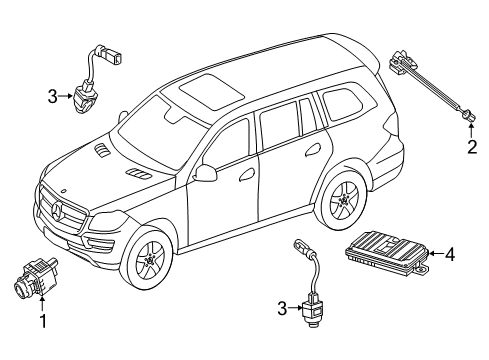 2014 Mercedes-Benz GL550 Electrical Components Diagram 7