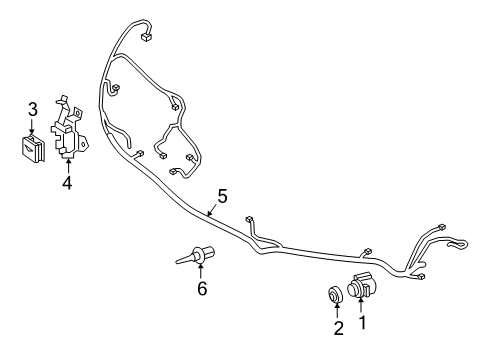 2021 Mercedes-Benz A220 Bumper & Components - Front Diagram 4