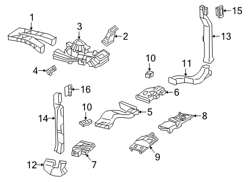 2024 Mercedes-Benz G550 Ducts Diagram