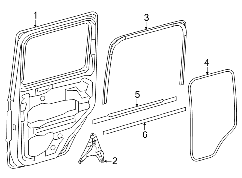 2025 Mercedes-Benz G580 Exterior Trim - Rear Door