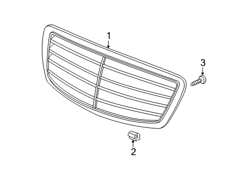 2004 Mercedes-Benz S500 Grille & Components