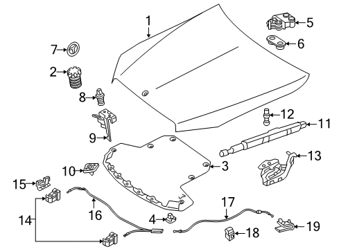 2017 Mercedes-Benz C43 AMG Anti-Theft Components Diagram
