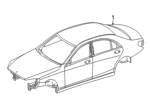 2024 Mercedes-Benz S63 AMG E Performance Body Shell