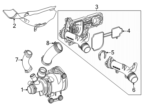 2024 Mercedes-Benz CLE450 Water Pump