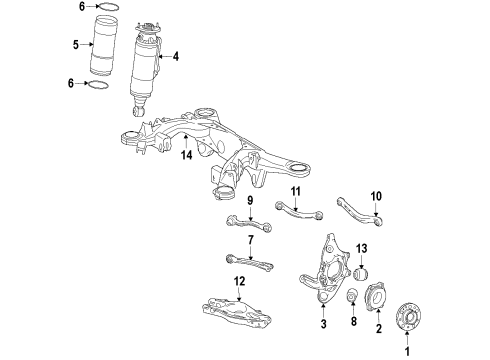 2018 Mercedes-Benz SL65 AMG Rear Suspension Diagram