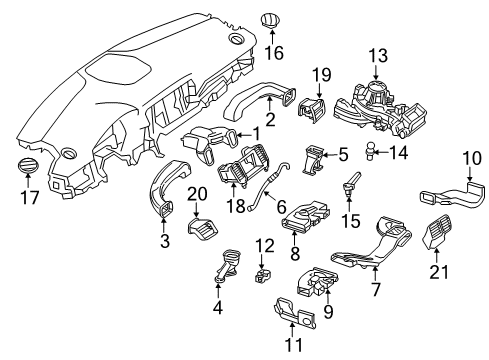 2018 Mercedes-Benz GLS63 AMG Ducts Diagram 2