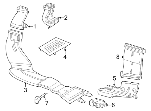 2023 Mercedes-Benz EQS 580 SUV Ducts Diagram 4