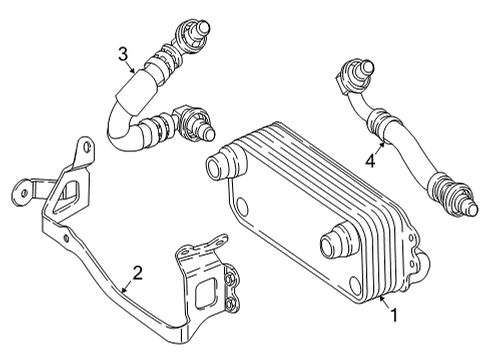 2020 Mercedes-Benz GLC63 AMG Oil Cooler - Transmission Diagram 2