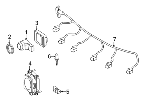 2016 Mercedes-Benz AMG GT S Electrical Components - Front Bumper