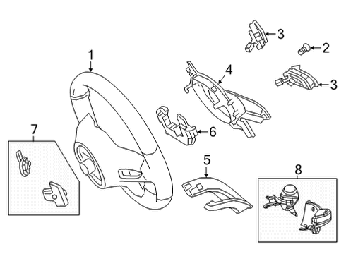 2019 Mercedes-Benz C300 Steering Wheel Diagram 3