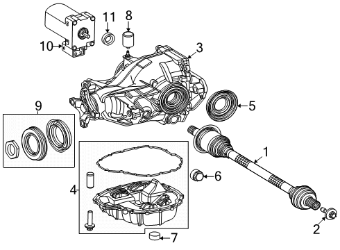 2024 Mercedes-Benz AMG GT 55 Axle & Differential - Rear