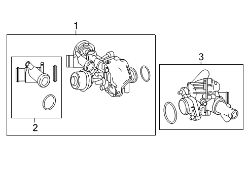 2018 Mercedes-Benz GLA45 AMG Water Pump Diagram 2
