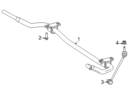 2025 Mercedes-Benz E350 Stabilizer Bar & Components Diagram 2