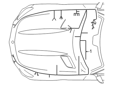 2019 Mercedes-Benz AMG GT C Wiring Harness