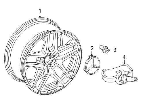 2025 Mercedes-Benz G550 Wheels Diagram 4