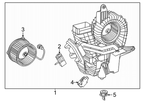 2024 Mercedes-Benz GLS63 AMG A/C Evaporator Diagram