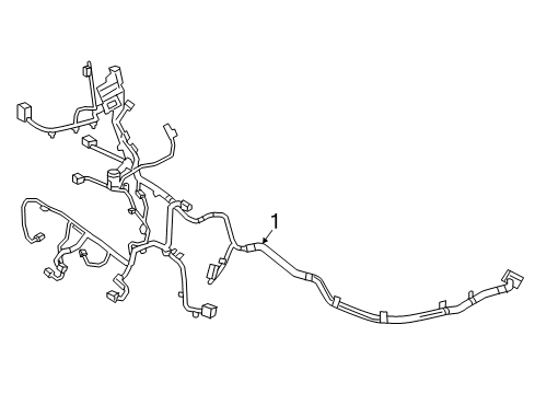 2016 Mercedes-Benz B250e Wiring Harness