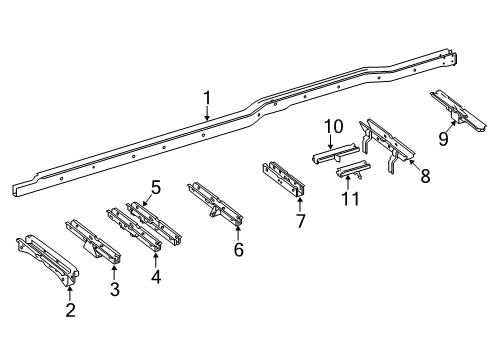 2010 Mercedes-Benz Sprinter 2500 Frame & Components Diagram 2