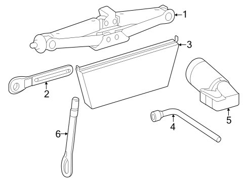 2023 Mercedes-Benz EQB 250+ Jack & Components
