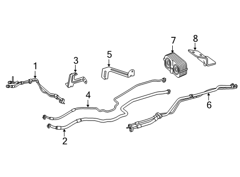 2023 Mercedes-Benz Metris Rear A/C Lines Diagram