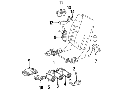 1995 Mercedes-Benz E320 Power Seats Diagram 2