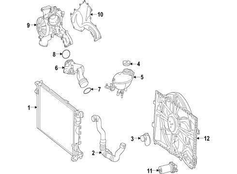 2017 Mercedes-Benz GLS63 AMG Cooling Fan Diagram