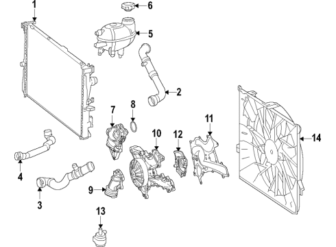 2017 Mercedes-Benz E43 AMG Cooling Fan Diagram