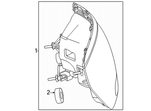 2025 Mercedes-Benz GLS450 Tail Lamps Diagram 2