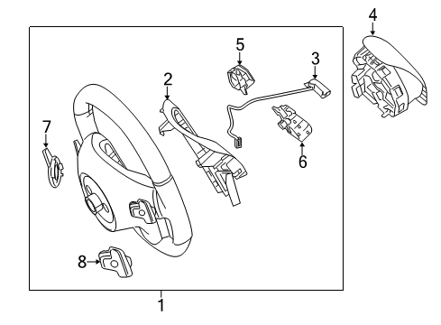 2017 Mercedes-Benz E550 Steering Wheel Diagram 2