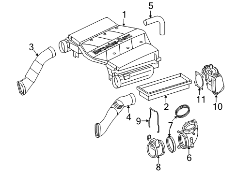 2012 Mercedes-Benz GL450 Powertrain Control Diagram