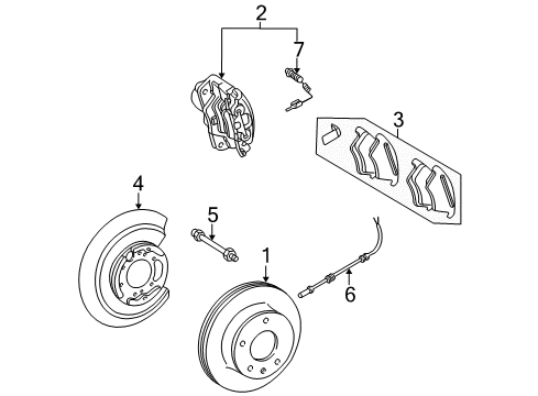 2005 Mercedes-Benz G500 Rear Brakes Diagram