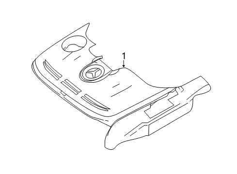 2012 Mercedes-Benz C350 Engine Appearance Cover