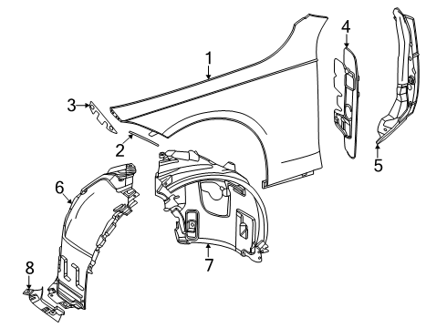 2024 Mercedes-Benz CLE53 AMG Fender & Components