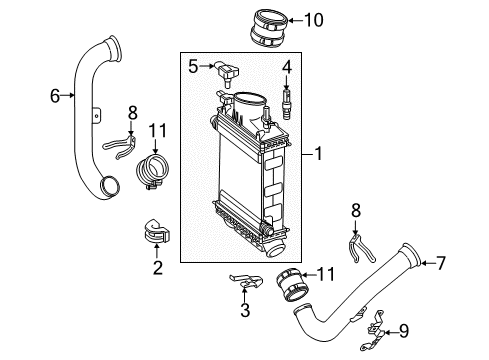 2016 Mercedes-Benz CLS400 Intercooler Diagram