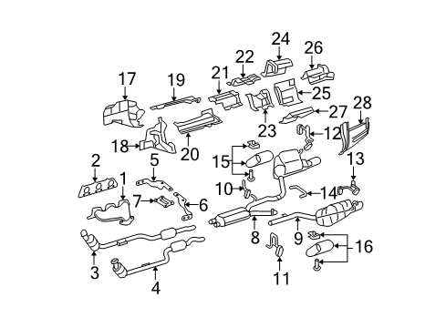 2008 Mercedes-Benz C300 Exhaust Components