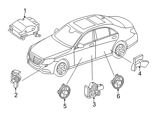 2019 Mercedes-Benz S450 Supplemental Restraint System Diagram 2