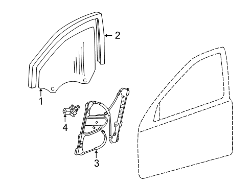 2004 Mercedes-Benz C240 Front Door