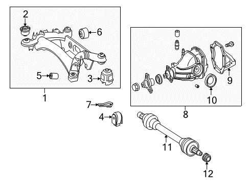 2014 Mercedes-Benz E250 Axle & Differential - Rear