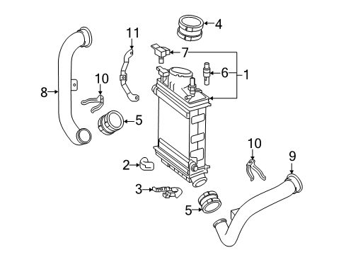 2016 Mercedes-Benz S550e Intercooler Diagram